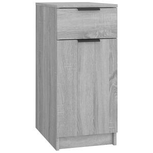vidaXL Armadietto da Scrivania Grigio Sonoma 33,5x50x75 cm Legno