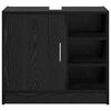vidaXL Mobile Lavabo Rovere Nero 63 x 29 x 55 cm Legno multistrato