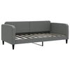 vidaXL Divano Letto Estraibile Cassetti Grigio Scuro 90x190cm Tessuto