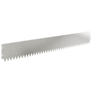 vidaXL Bordura per Prato 30 pcs 103 x 15 cm Acciaio Argento