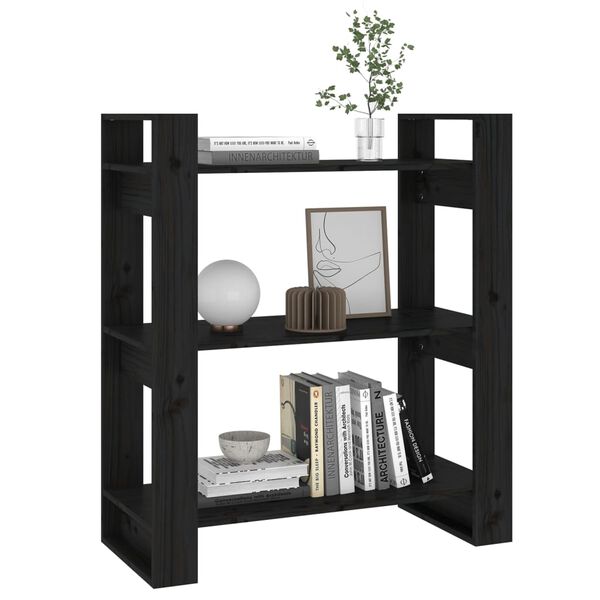 vidaXL Libreria/Divisorio Bianco 80x35x91 cm Legno Massello di Pino
