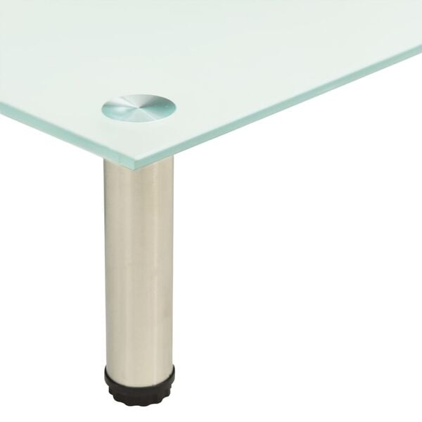 vidaXL Mobile Porta TV Glassato 100x35x17 cm in Vetro Temperato