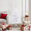 vidaXL Albero di Natale artificiale Bianco 120 cm PVC e Acciaio
