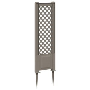 vidaXL Trellis con Punta PP Grigio