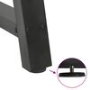 vidaXL Gambe per tavolo da pranzo a forma di A 2 pz Antracite 100x(72-73) cm Acciaio