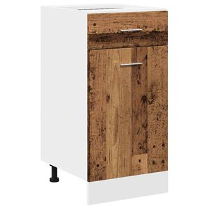 vidaXL Mobile con Cassetto &ldquo;Lyon&rdquo; Legno Antico 40x46x81,5cm