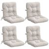 vidaXL Cuscini per Sedia Alta in 4 Pezzi VIANEN 4 pz 100% Poliestere