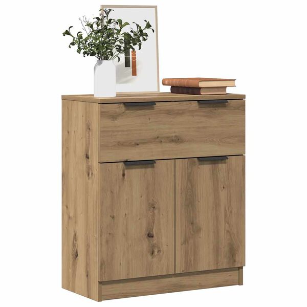 vidaXL Credenza Rovere Artigianale 60x30x70 cm in Legno Multistrato