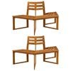 vidaXL Panchina per Alberi 2 pz 160 x 140 x 86 cm