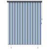 vidaXL Tenda a rullo Blu e Bianco 200 x 250 cm Tessuto e Alluminio