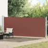 vidaXL Tenda Laterale Retrattile per Patio 600x160 cm Marrone