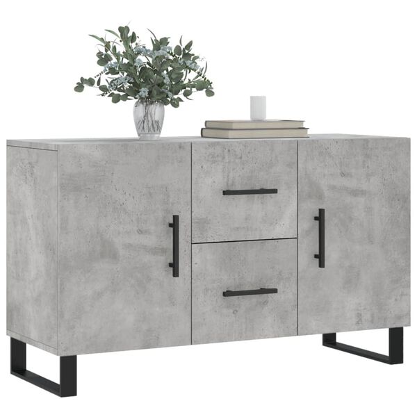 vidaXL Credenza Grigio Cemento 100x36x60 cm in Legno Multistrato