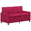 vidaXL Divano Rosso Vino 156 x 81 x 87,5 cm Velluto
