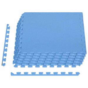 vidaXL Tappetino a Incastro 6 pz 2,16 m&sup2; in Schiuma EVA Blu