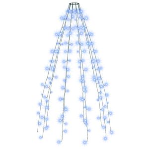 vidaXL Rete di Luce per Albero di Natale 150 LED Blu 150 cm