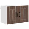 vidaXL Armadi a pareti per cucina 2 pcs Rovere Marrone 60 x 31 x 40 cm
