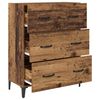 vidaXL Credenza con cassetto Legno vecchio 69,5 x 34 x 90 cm