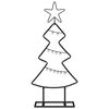 vidaXL Albero di Natale in metallo con supporto Nero 60 cm Acciaio
