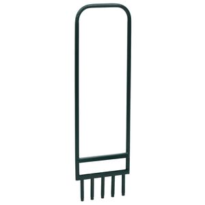 vidaXL Aeratore Prato 5 Denti Cavi Acciaio Verniciato a Polvere Verde