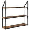 vidaXL Scaffale da parete Legno vecchio 80 x 21 x 78,5 cm