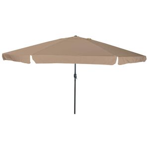 vidaXL Ombrello da giardino Tortora e Nero 395 x 395 x 245 cm