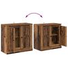 vidaXL Sideboards con cassetto 3 pcs Legno antico 210 x 35,5 x 67,5 cm