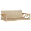 vidaXL Panchina a Dondolo Beige 109x62x40 cm in Polyrattan