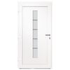 vidaXL Porta d'Ingresso in Alluminio e PVC Antracite 100x200 cm