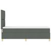 vidaXL Letto a Sorgente LED Grigio scuro 80 x 200 cm Tessuto