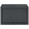 vidaXL Cassaforte con blocco Grigio scuro 31 x 20 x 20 cm Acciaio