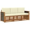 vidaXL Set divani 3 pz Legno di Acacia Massello