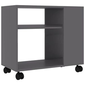 vidaXL Tavolino da Salotto Grigio 70x35x55 cm in Legno Multistrato