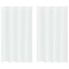 vidaXL Tenda in Velo con tende 2 pcs Bianco 175 x 140 cm Poliestere