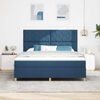 vidaXL Letto a molle con materasso Blu 180 x 200 cm Tessuto