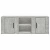 vidaXL Mobile per TV Grigio Cemento 100x31,5x35 cm Legno Multistrato