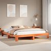 vidaXL Letto senza Materasso Marrone Cera 180x200 cm in Legno di Pino