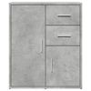 vidaXL Credenze 2 pz Grigio Cemento 60x31x70 cm in Legno Multistrato