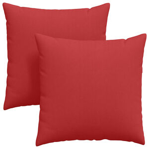 vidaXL Cuscini da Divano 2 pcs Rosso 60 x 60 cm Tessuto