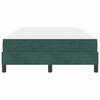 vidaXL Letto a molle con materasso Verde Scuro 120 x 200 cm Tessuto