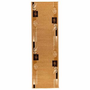 vidaXL Tappeto Runner FLORNES Tessuto Beige PP 7 mm