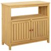vidaXL Tavolo consolle da giardino Acacia chiaro 80 x 35 x 75 cm