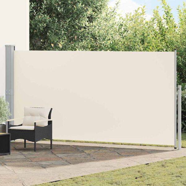 vidaXL Tenda da Sole Laterale Retrattile 160 x 500 cm Crema