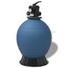 vidaXL Filtro a sabbia per piscina Blu &Oslash; 55.9 x 96.5 cm PE