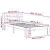 vidaXL Letto senza Materasso Marrone Cera 100x200 cm in Legno di Pino
