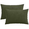 vidaXL Federa 2 pcs HEERLEN Verde 30 x 50 cm corduroy