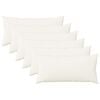 vidaXL Cuscino da Lanciare 6 pz HEERLEN Bianco 40 x 70 cm Tessuto