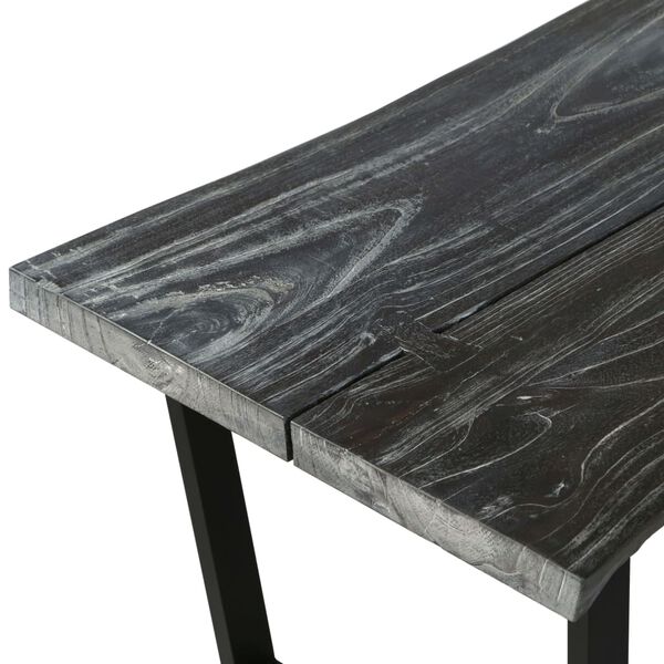 vidaXL Tavolino da Salotto Legno Massello di Mindi 102x56x41 cm Grigio