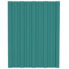 vidaXL Pannello per tetto 12 pcs Verde 60 x 45 cm Acciaio zincato