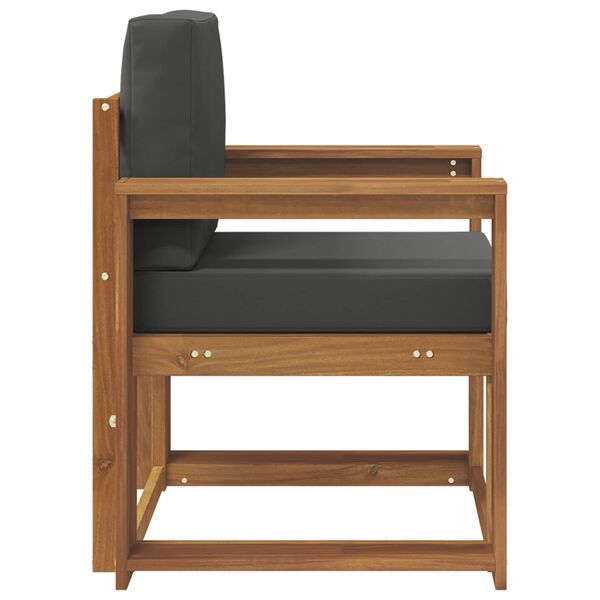 vidaXL Divano da esterno Legno di Acacia Massello e Poliestere