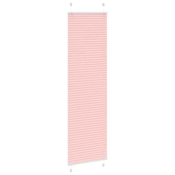 vidaXL Tenda Plissettata Rosa 60x200 cm Larghezza Tessuto 59,4 cm